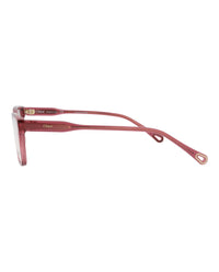 Chloé Womens Square/Rectangle Pink Pink Transparent Fashion Designer Eyewear