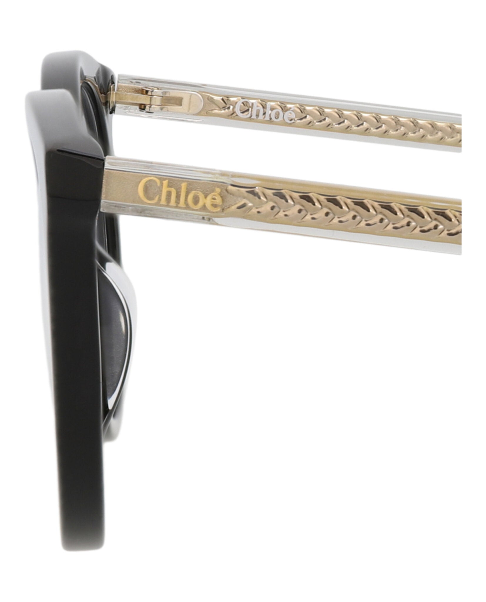 Chloé Chloé Womens Round/Oval Black Grey Transparent Fashion Designer Eyewear