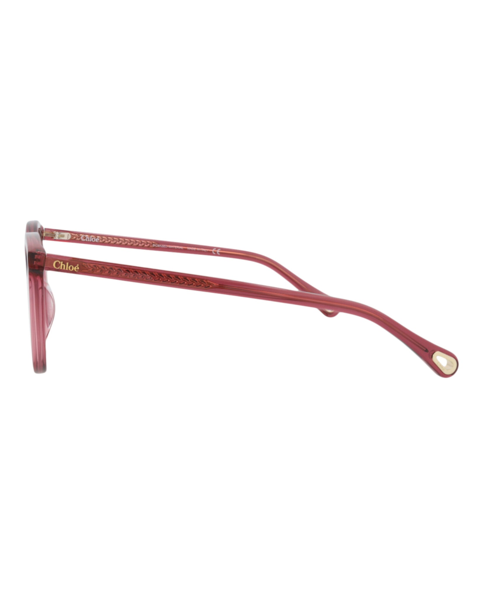 Chloé Chloé Womens Round/Oval Pink Pink Transparent Fashion Designer Eyewear