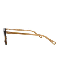 Chloé Womens Cat Eye Havana Brown Transparent Fashion Designer Eyewear