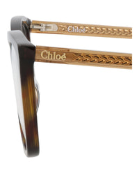 Chloé Womens Cat Eye Havana Brown Transparent Fashion Designer Eyewear
