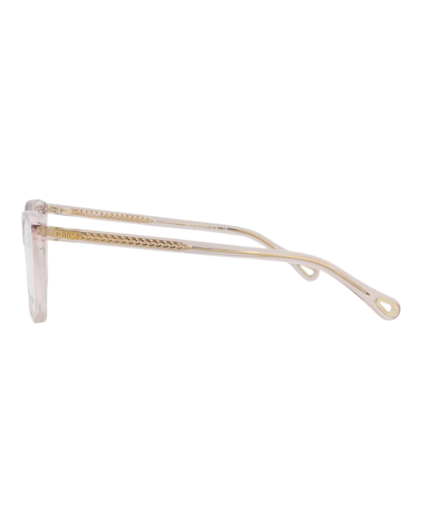 Chloé Womens Cat Eye Pink Pink Transparent Fashion Designer Eyewear