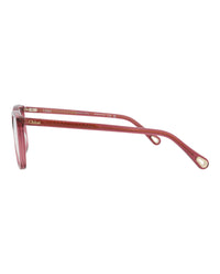 Chloé Chloé Womens Cat Eye Pink Pink Transparent Fashion Designer Eyewear
