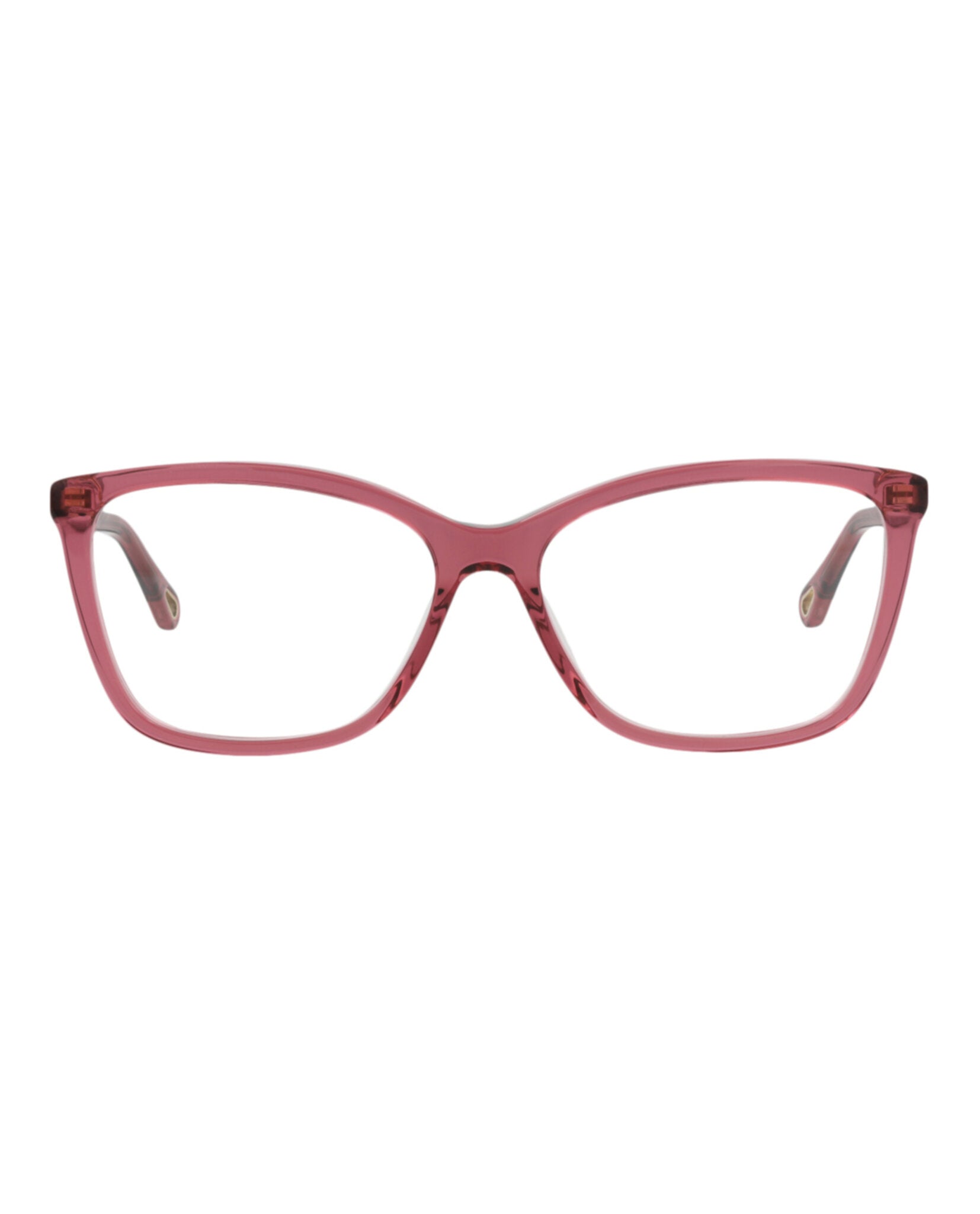 Chloé Chloé Womens Cat Eye Pink Pink Transparent Fashion Designer Eyewear