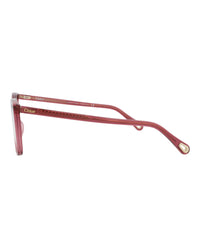 Chloé Chloé Womens Cat Eye Pink Pink Transparent Fashion Designer Eyewear