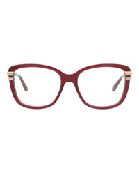 Chloé Chloé Womens Square/Rectangle Burgundy Burgundy Transparent Fashion Designer Eyewear