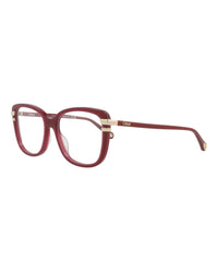 Chloé Chloé Womens Square/Rectangle Burgundy Burgundy Transparent Fashion Designer Eyewear