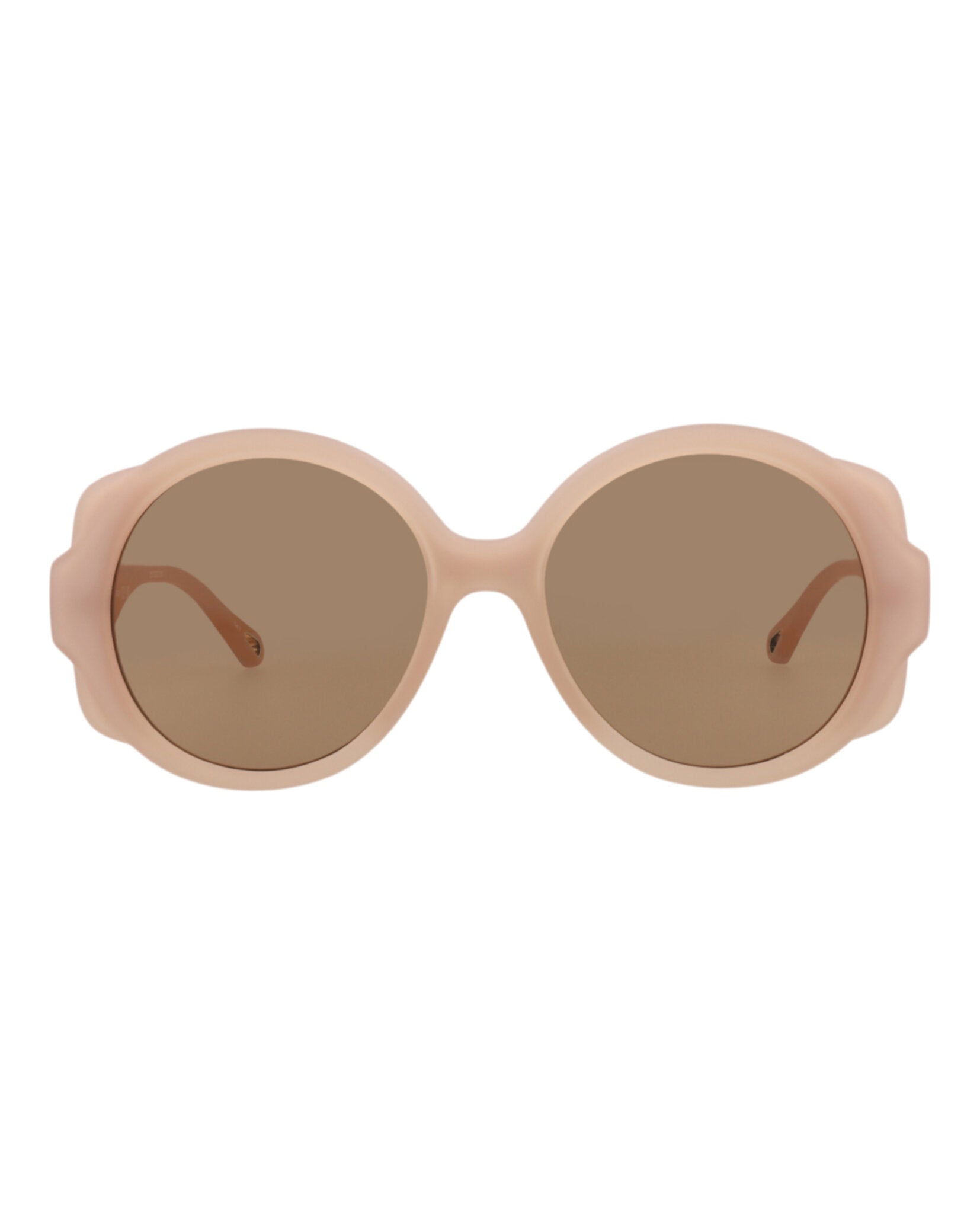 Chloé Chloé Womens Round/Oval Nude Nude Brown Fashion Designer Eyewear