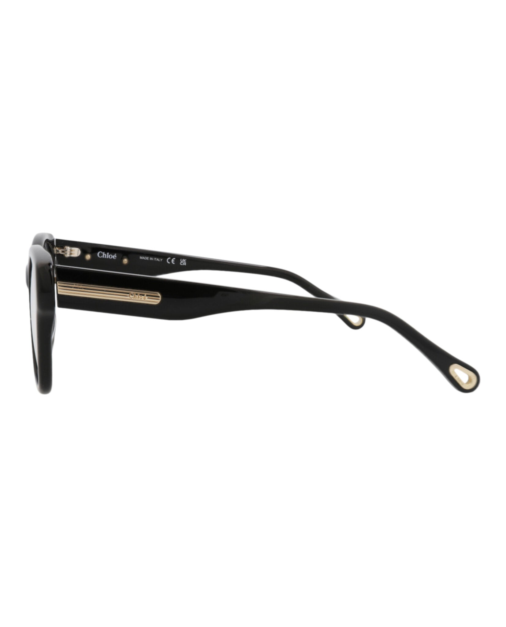 Chloé Chloé Womens Square/Rectangle Black Black Transparent Fashion Designer Eyewear