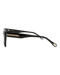 Chloé Chloé Womens Square/Rectangle Black Black Transparent Fashion Designer Eyewear