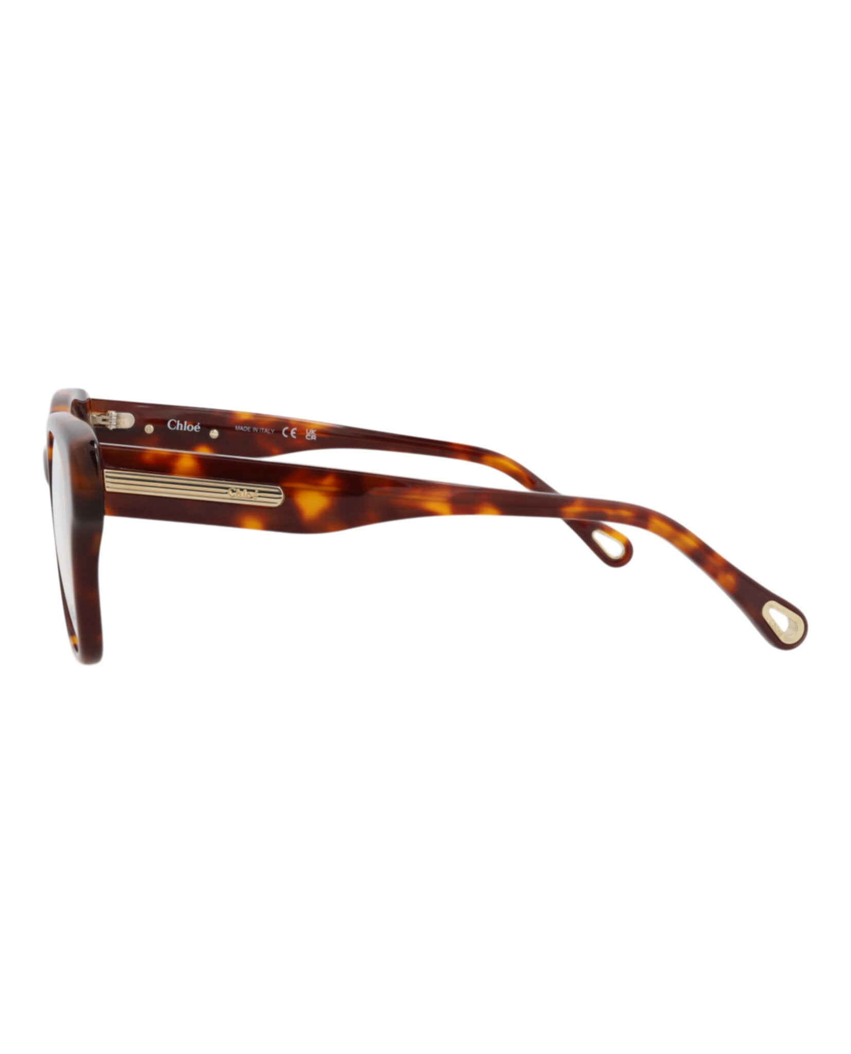 Chloé Chloé Womens Square/Rectangle Havana Havana Transparent Fashion Designer Eyewear