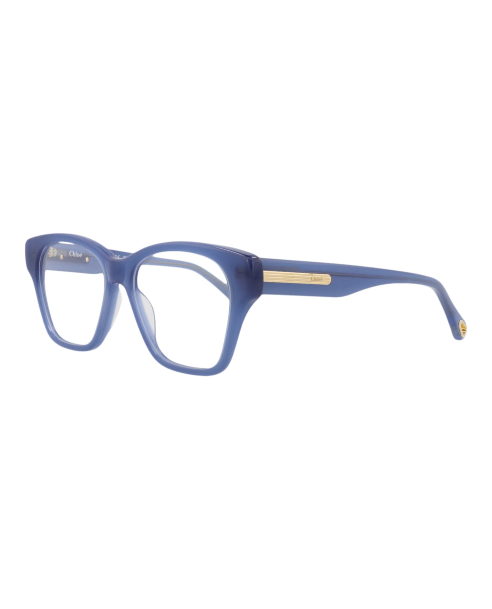 Chloé Chloé Womens Square/Rectangle Blue Blue Transparent Fashion Designer Eyewear