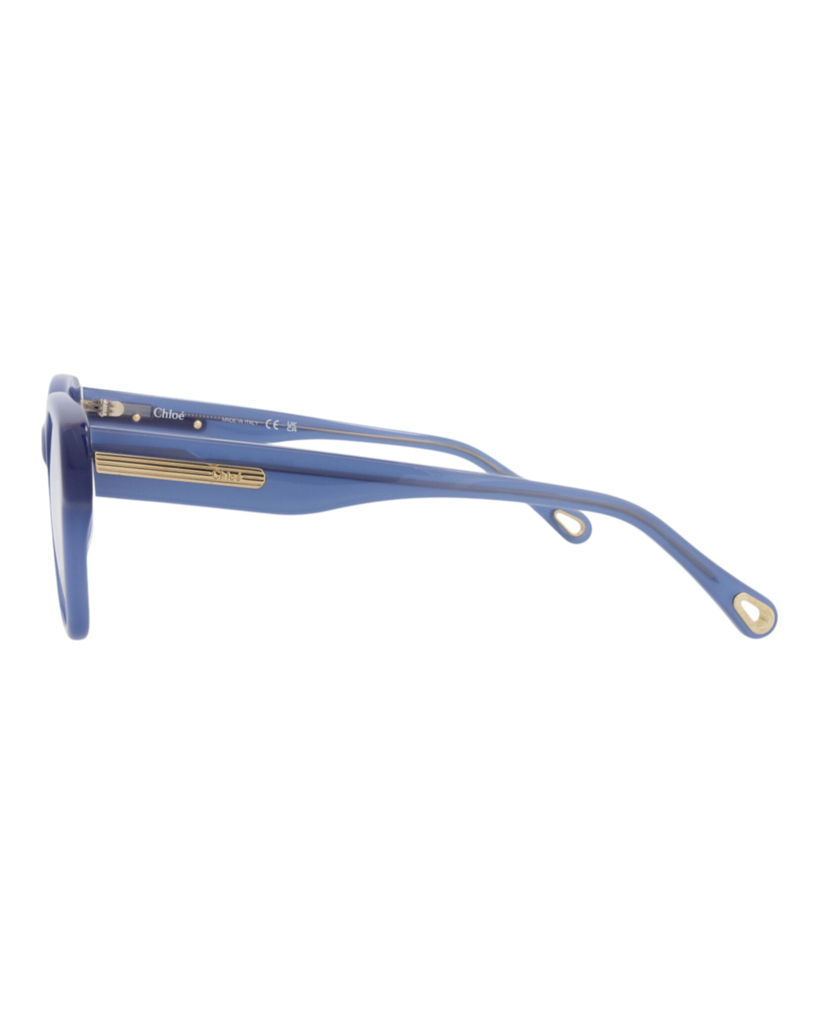 Chloé Chloé Womens Square/Rectangle Blue Blue Transparent Fashion Designer Eyewear