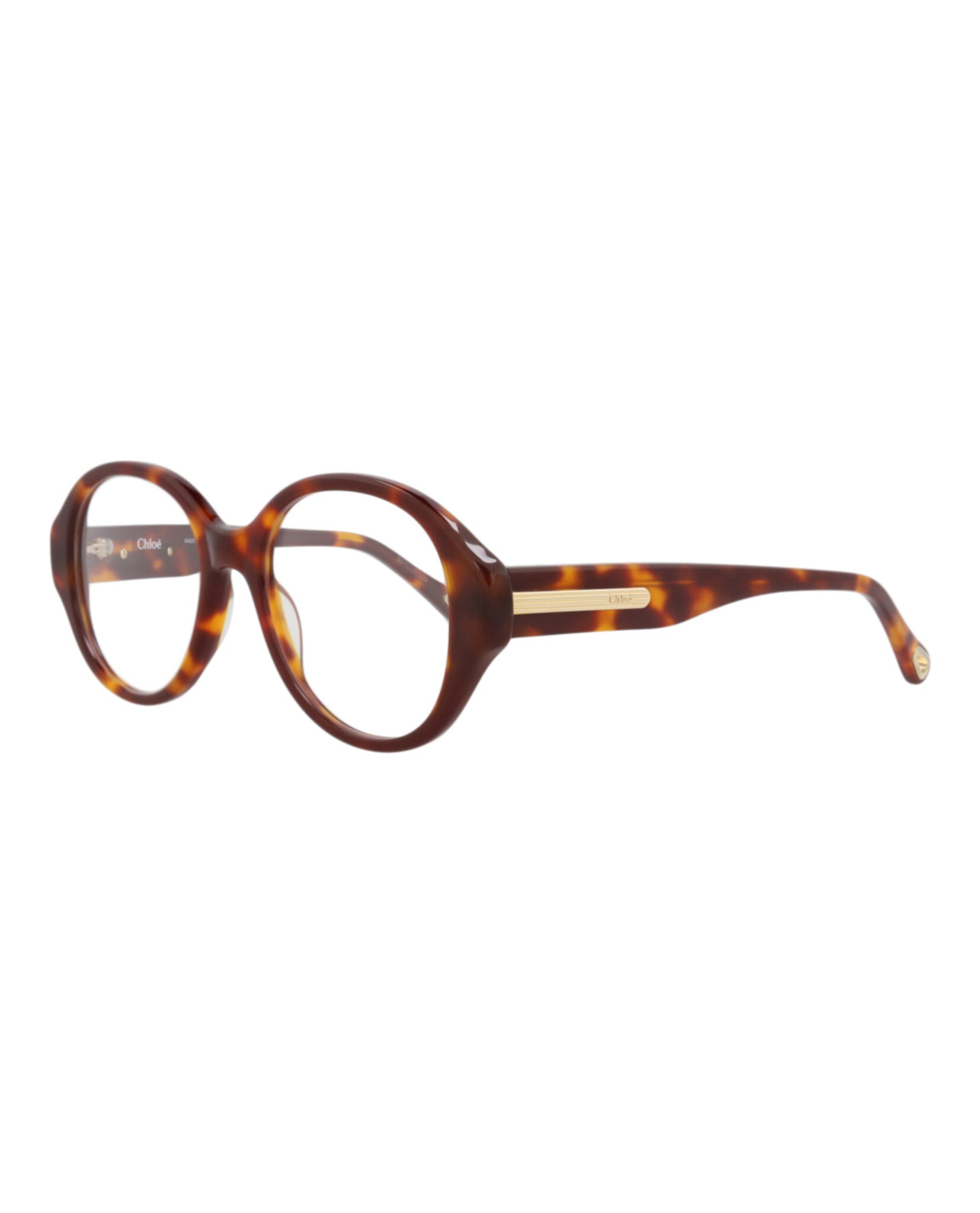 Chloé Chloé Womens Round/Oval Havana Havana Transparent Fashion Designer Eyewear