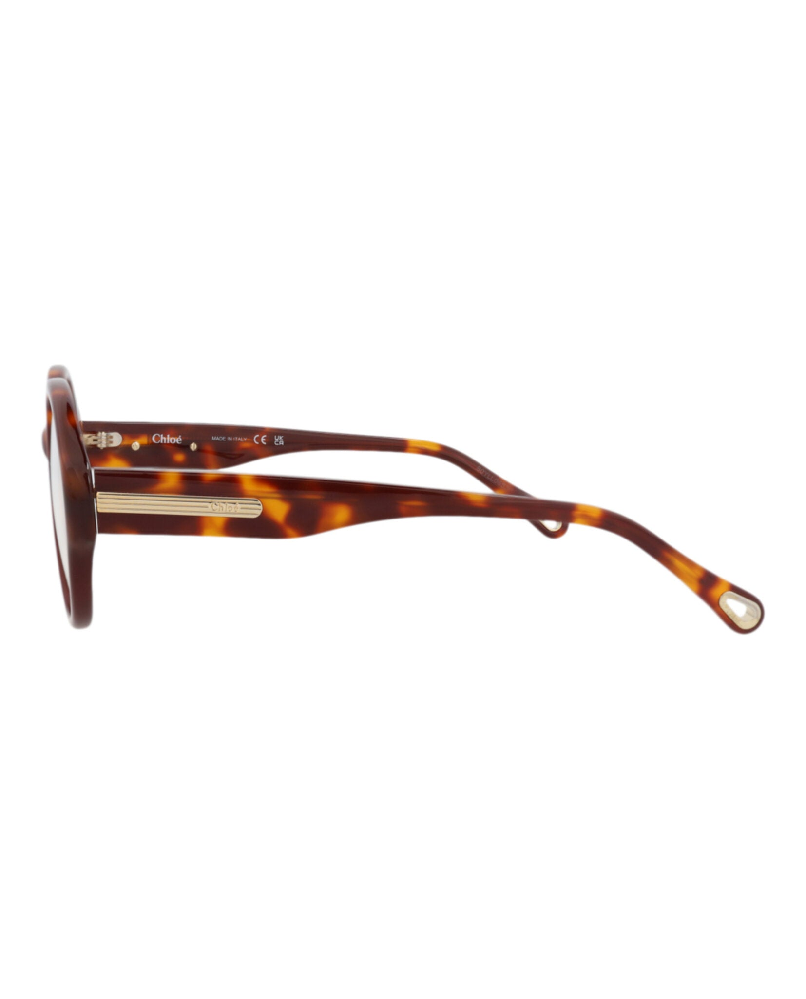 Chloé Chloé Womens Round/Oval Havana Havana Transparent Fashion Designer Eyewear