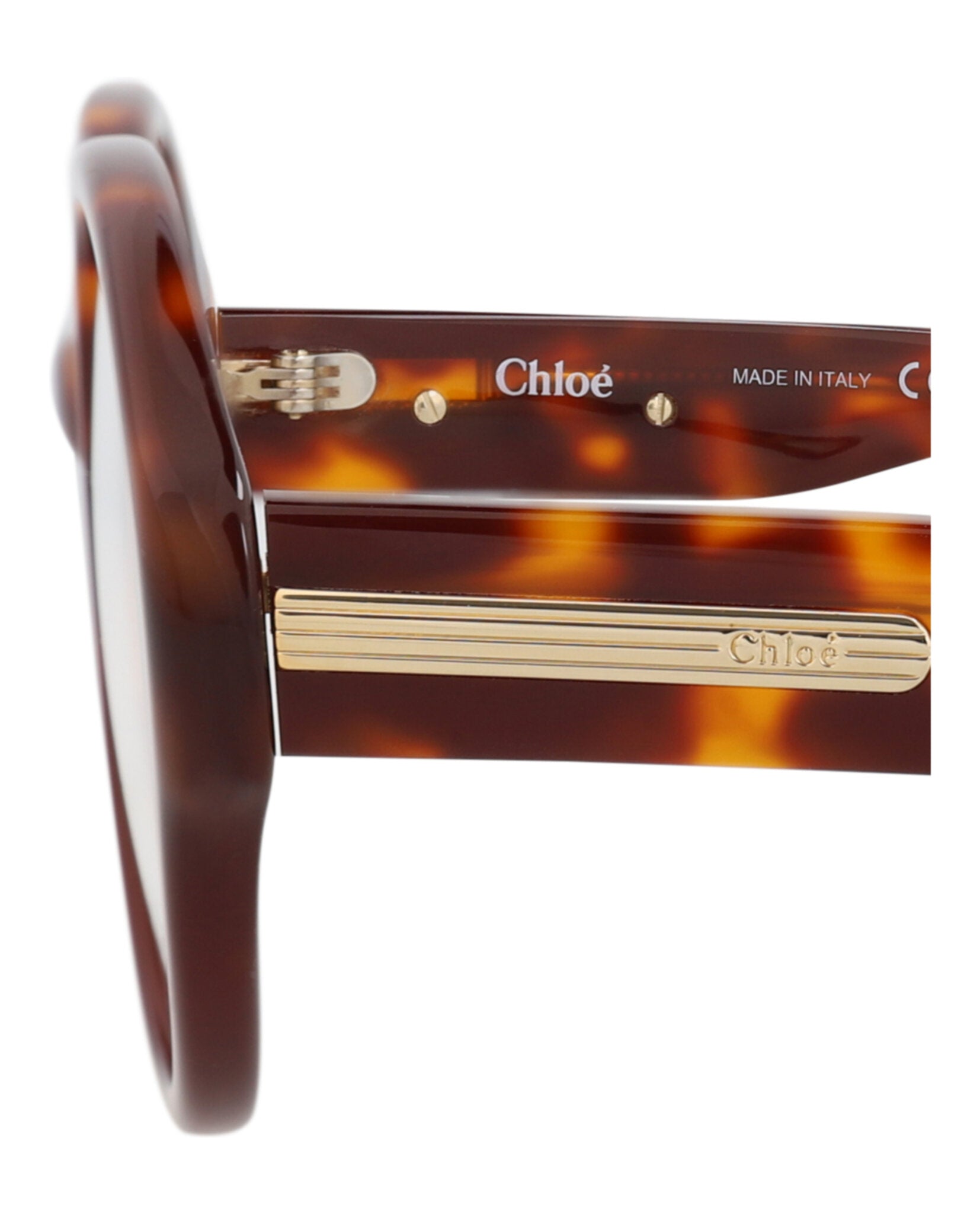 Chloé Chloé Womens Round/Oval Havana Havana Transparent Fashion Designer Eyewear