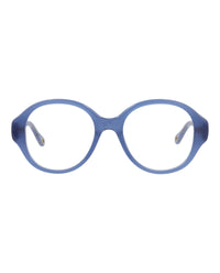 Chloé Womens Round/Oval Blue Blue Transparent Fashion Designer Eyewear