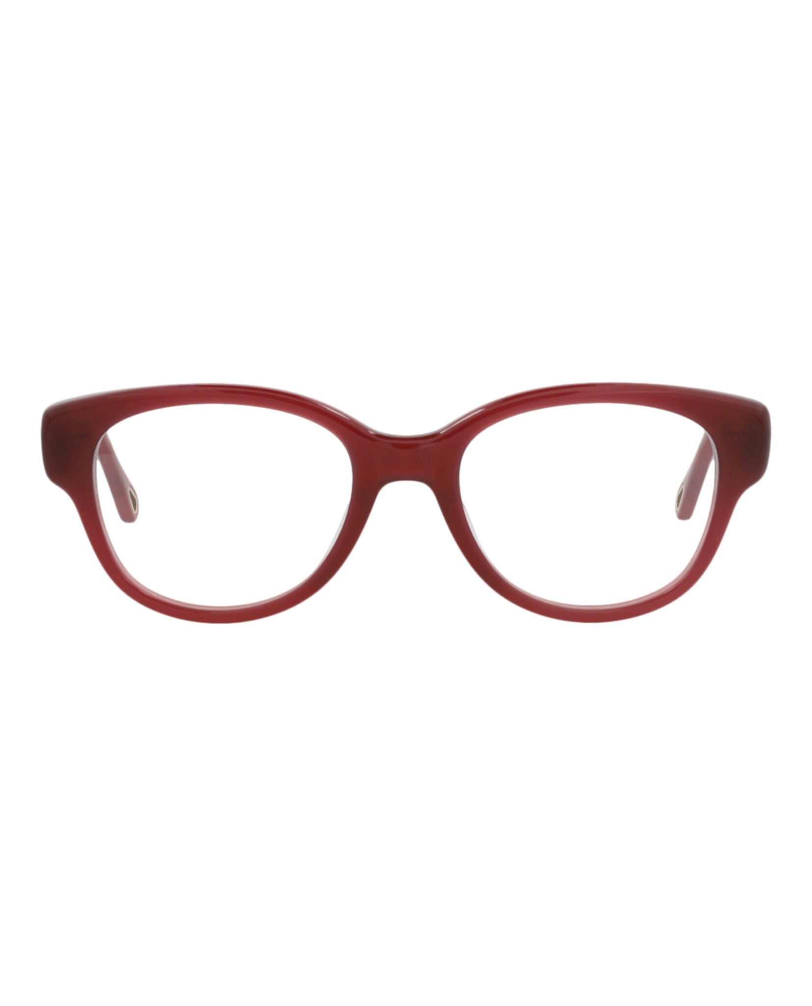Chloé Chloé Womens Square/Rectangle Burgundy Burgundy Transparent Fashion Designer Eyewear