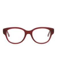 Chloé Chloé Womens Square/Rectangle Burgundy Burgundy Transparent Fashion Designer Eyewear