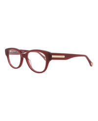 Chloé Chloé Womens Square/Rectangle Burgundy Burgundy Transparent Fashion Designer Eyewear