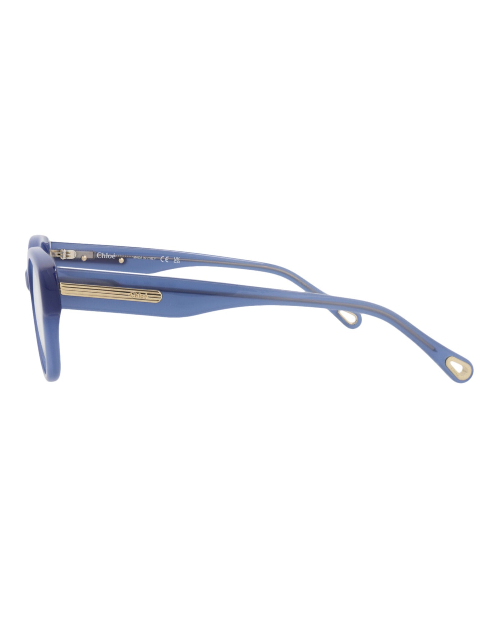 Chloé Chloé Womens Square/Rectangle Blue Blue Transparent Fashion Designer Eyewear