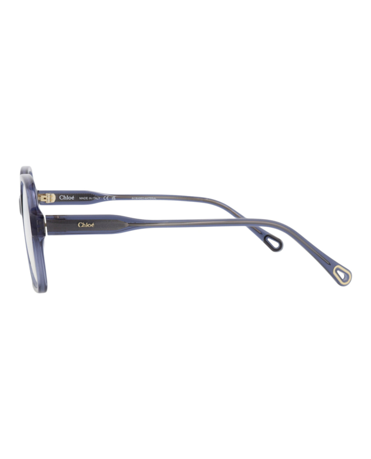 Chloé Womens Square/Rectangle Blue Blue Transparent Fashion Designer Eyewear
