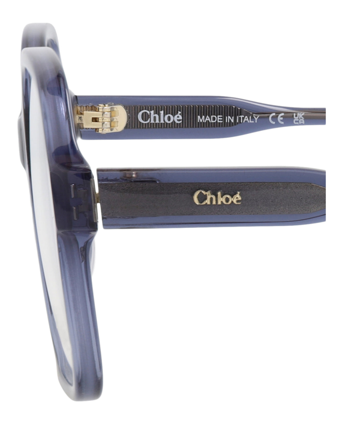 Chloé Womens Square/Rectangle Blue Blue Transparent Fashion Designer Eyewear