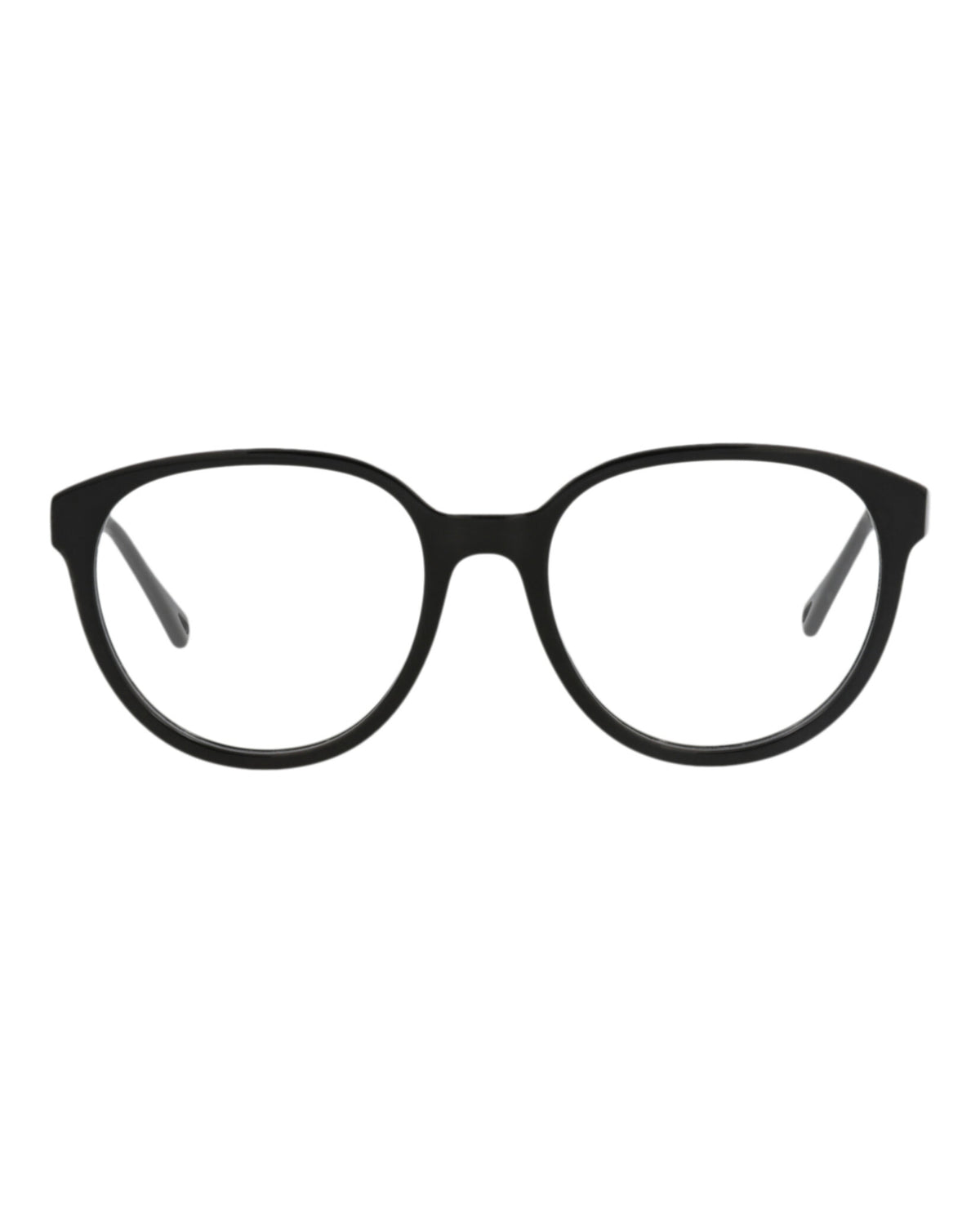 Chloé Womens Round/Oval Black Black Transparent Fashion Designer Eyewear