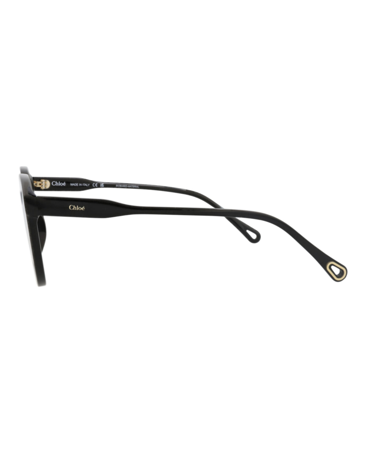 Chloé Womens Round/Oval Black Black Transparent Fashion Designer Eyewear