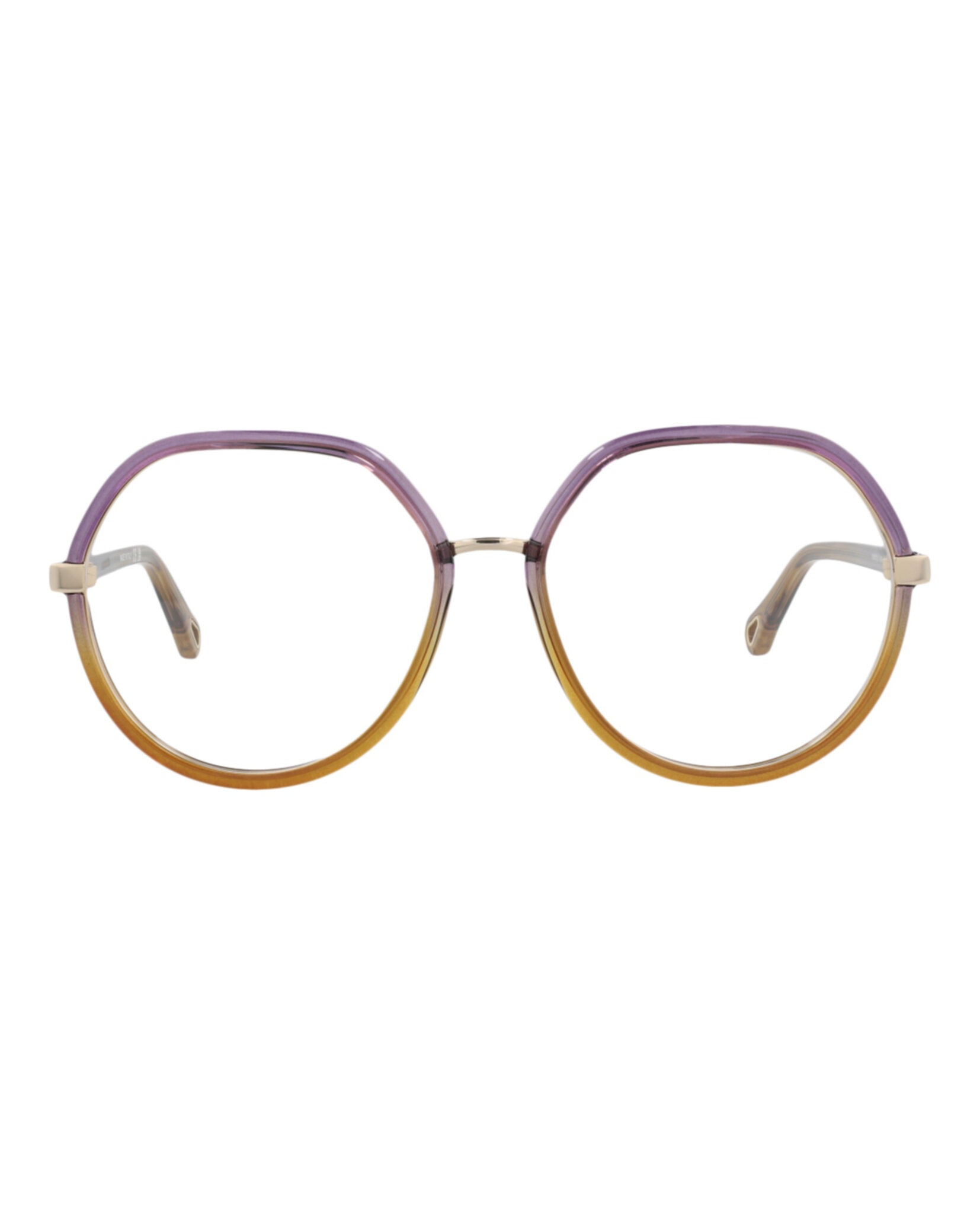 Chloé Chloé Womens Round/Oval Violet Violet Transparent Fashion Designer Eyewear