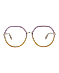 Chloé Chloé Womens Round/Oval Violet Violet Transparent Fashion Designer Eyewear