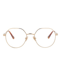 Chloé Chloé Womens Round/Oval Gold Gold Transparent Fashion Designer Eyewear