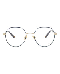 Chloé Chloé Womens Round/Oval Gold Gold Transparent Fashion Designer Eyewear