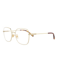 Chloé Womens Square/Rectangle Gold Gold Transparent Fashion Designer Eyewear