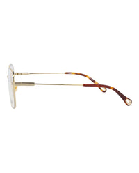 Chloé Womens Square/Rectangle Gold Gold Transparent Fashion Designer Eyewear