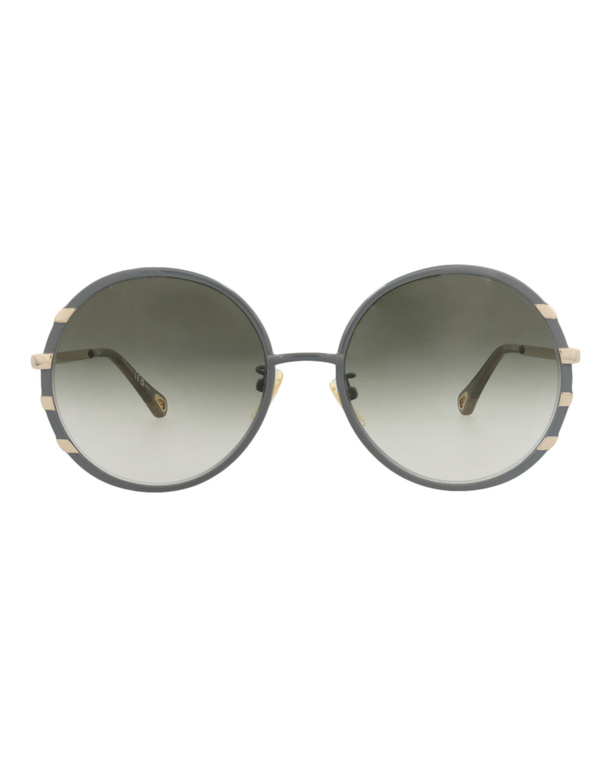 Chloé Womens Round/Oval Green Gold Green Fashion Designer Eyewear