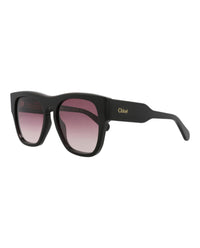 Chloé Chloé Womens Square/Rectangle Black Black Red Fashion Designer Eyewear