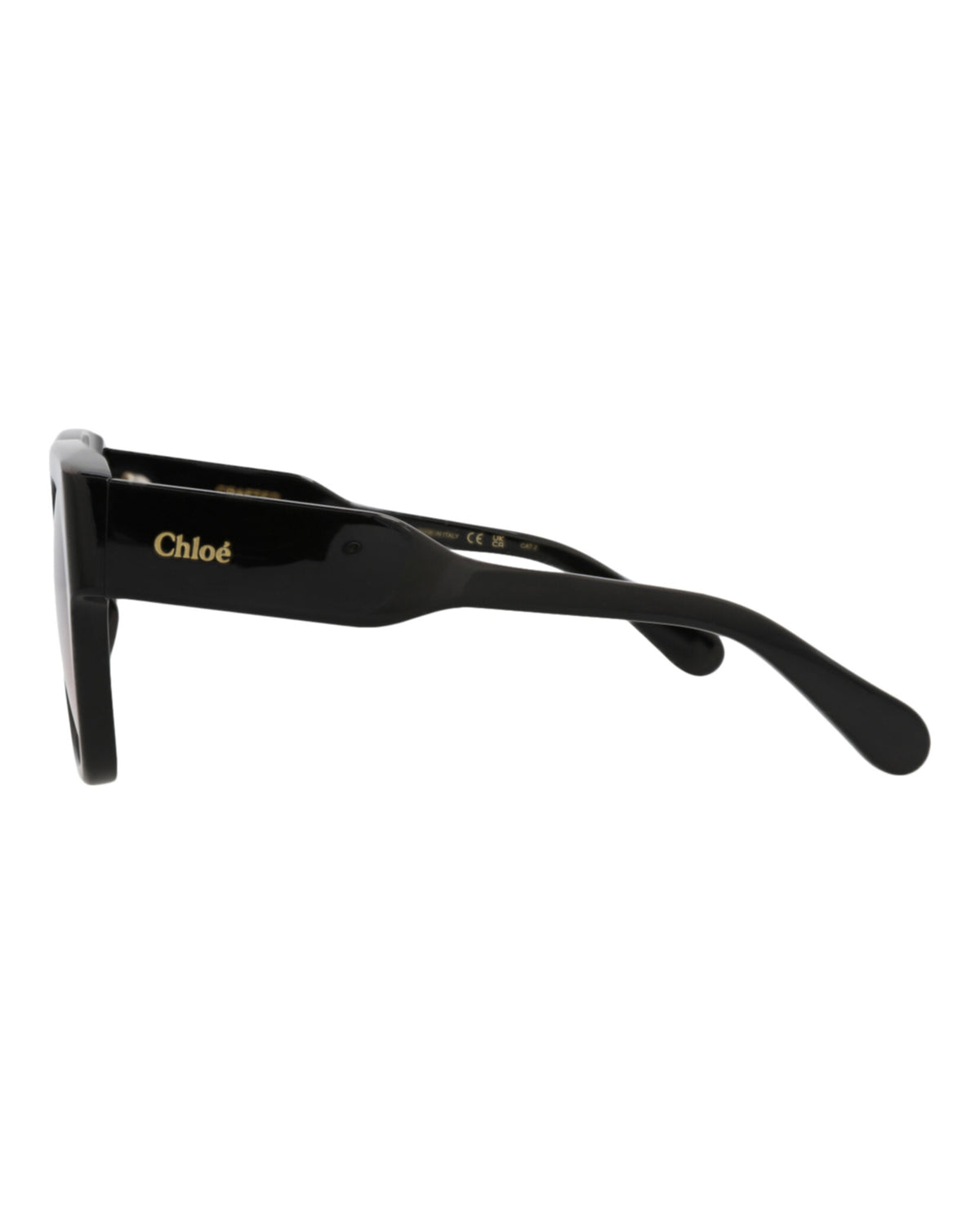 Chloé Chloé Womens Square/Rectangle Black Black Red Fashion Designer Eyewear
