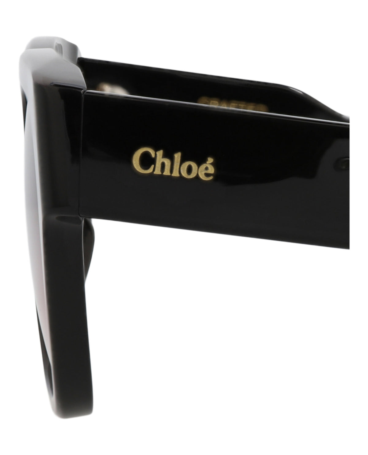 Chloé Chloé Womens Square/Rectangle Black Black Red Fashion Designer Eyewear