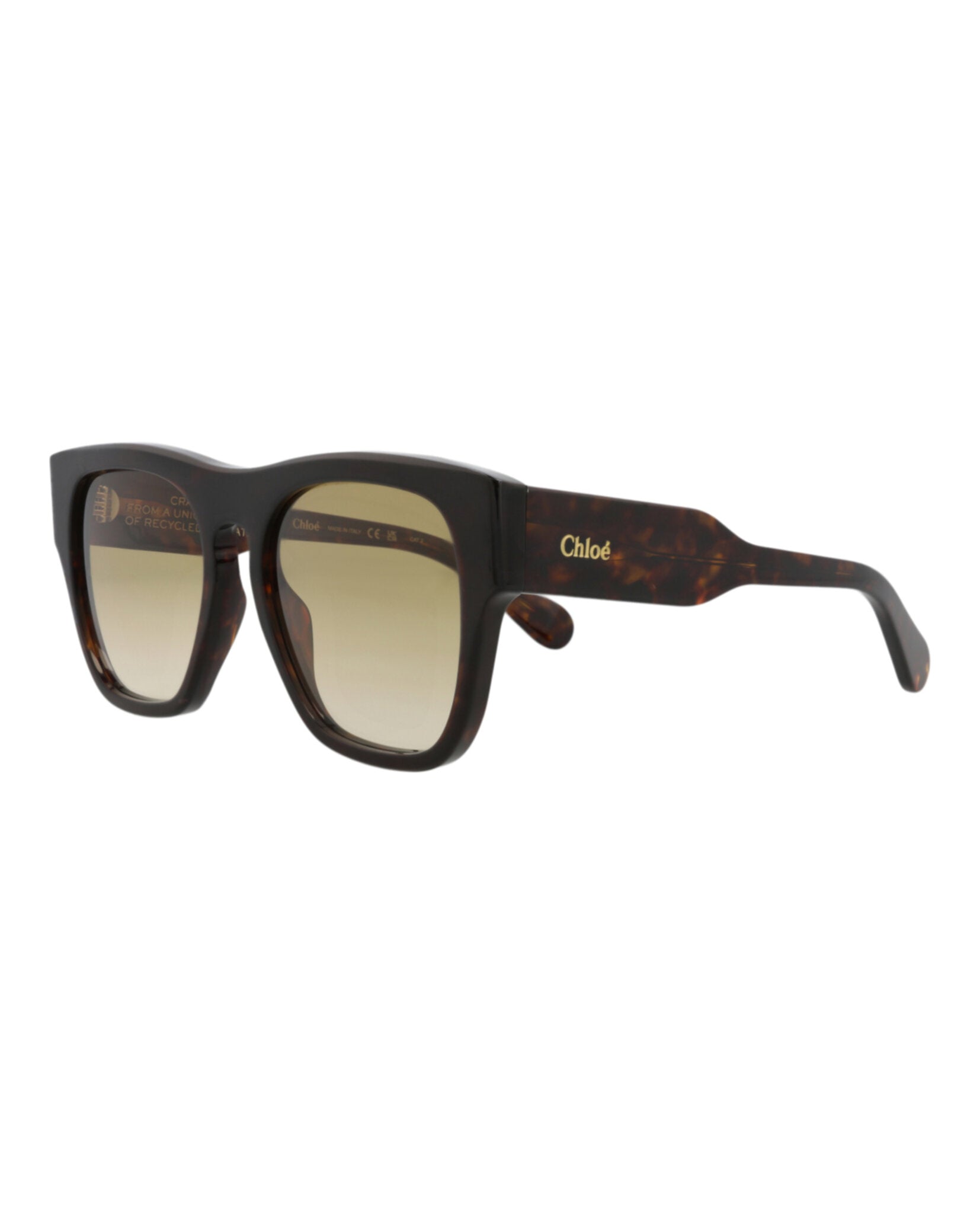 Chloé Chloé Womens Square/Rectangle Havana Havana Brown Fashion Designer Eyewear