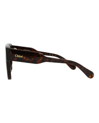 Chloé Chloé Womens Square/Rectangle Havana Havana Brown Fashion Designer Eyewear