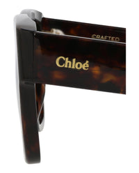 Chloé Chloé Womens Square/Rectangle Havana Havana Brown Fashion Designer Eyewear