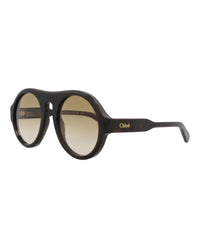 Chloé Womens Round/Oval Havana Havana Brown Fashion Designer Eyewear