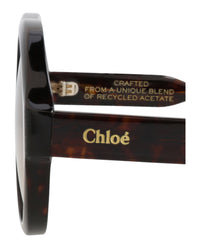 Chloé Womens Round/Oval Havana Havana Brown Fashion Designer Eyewear