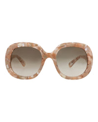 Chloé Chloé Womens Square/Rectangle Nude Nude Brown Fashion Designer Eyewear