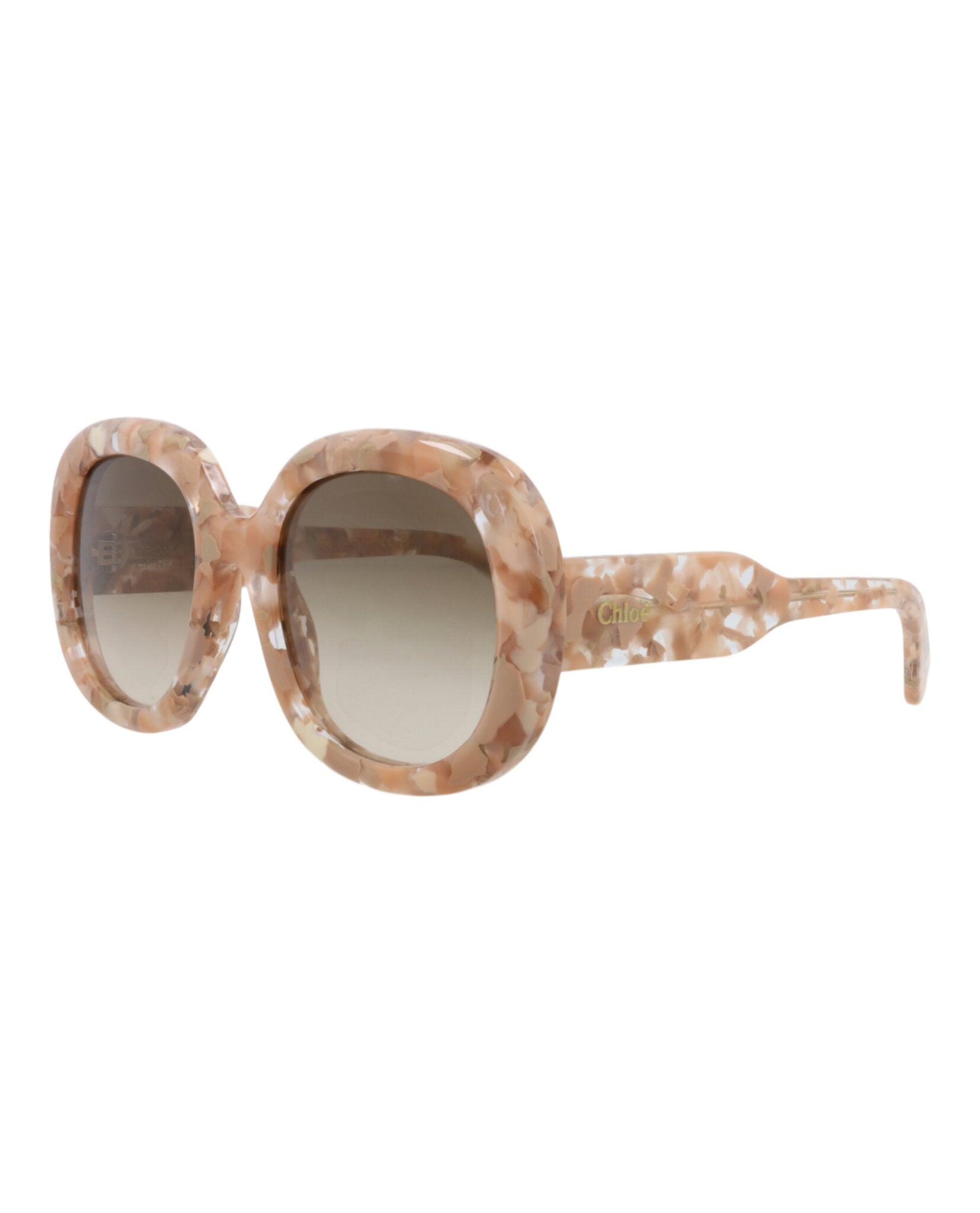 Chloé Chloé Womens Square/Rectangle Nude Nude Brown Fashion Designer Eyewear