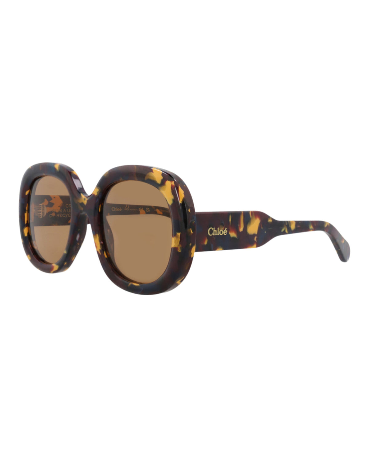 Chloé Womens Square/Rectangle Burgundy Burgundy Brown Fashion Designer Eyewear