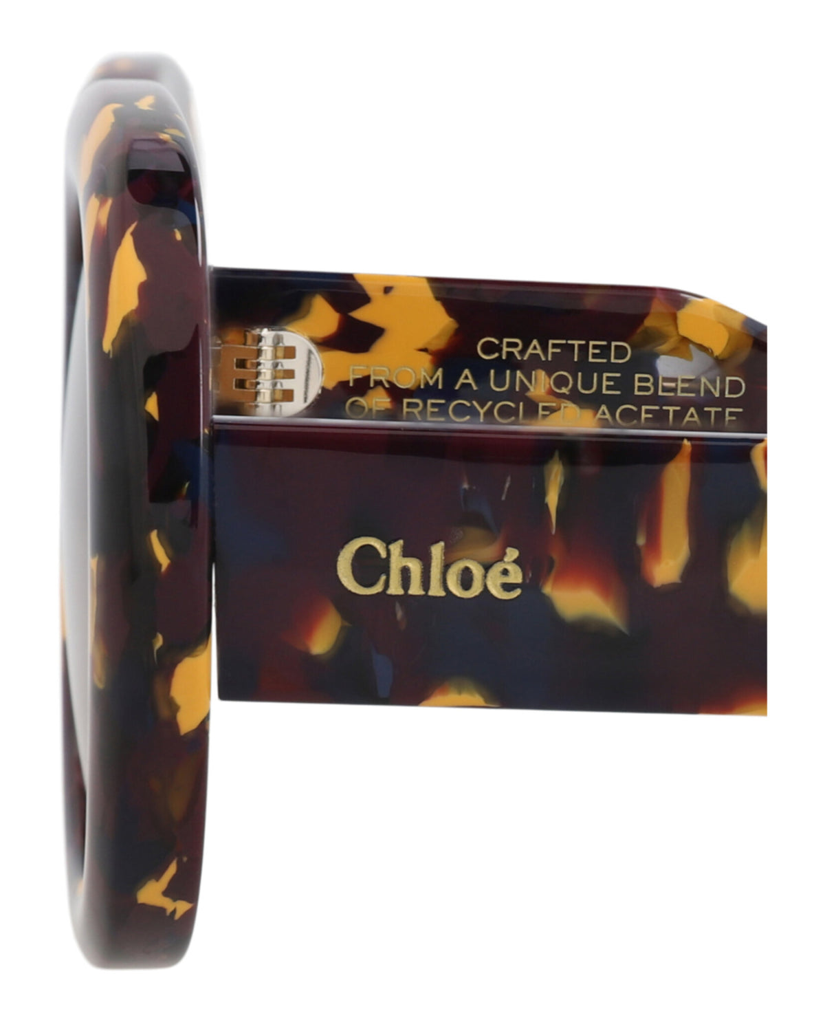 Chloé Womens Square/Rectangle Burgundy Burgundy Brown Fashion Designer Eyewear