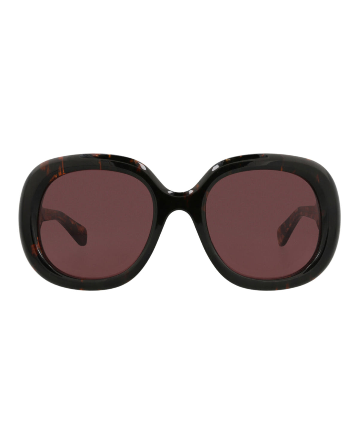Chloé Womens Square/Rectangle Havana Havana Violet Fashion Designer Eyewear