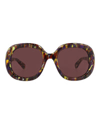 Chloé Chloé Womens Square/Rectangle Violet Violet Violet Fashion Designer Eyewear